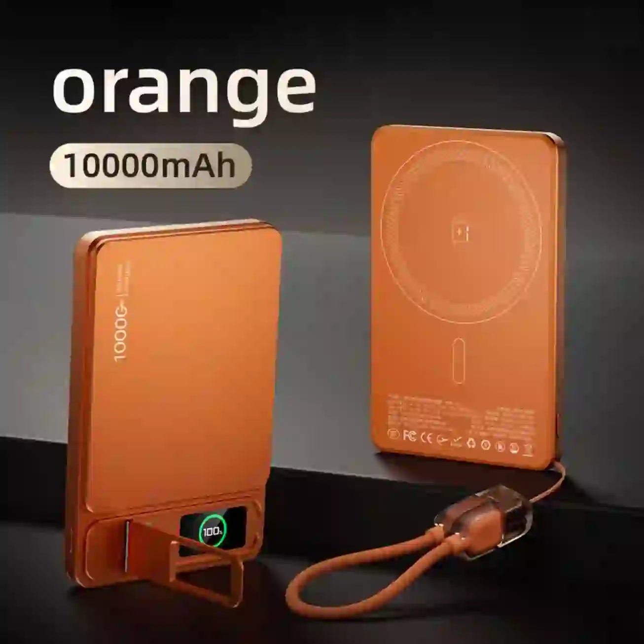 10000mAh Magnetic Wireless Power Bank | 20W Fast Charging Portable Battery for iPhone (MagSafe Compatible) - DorfaX