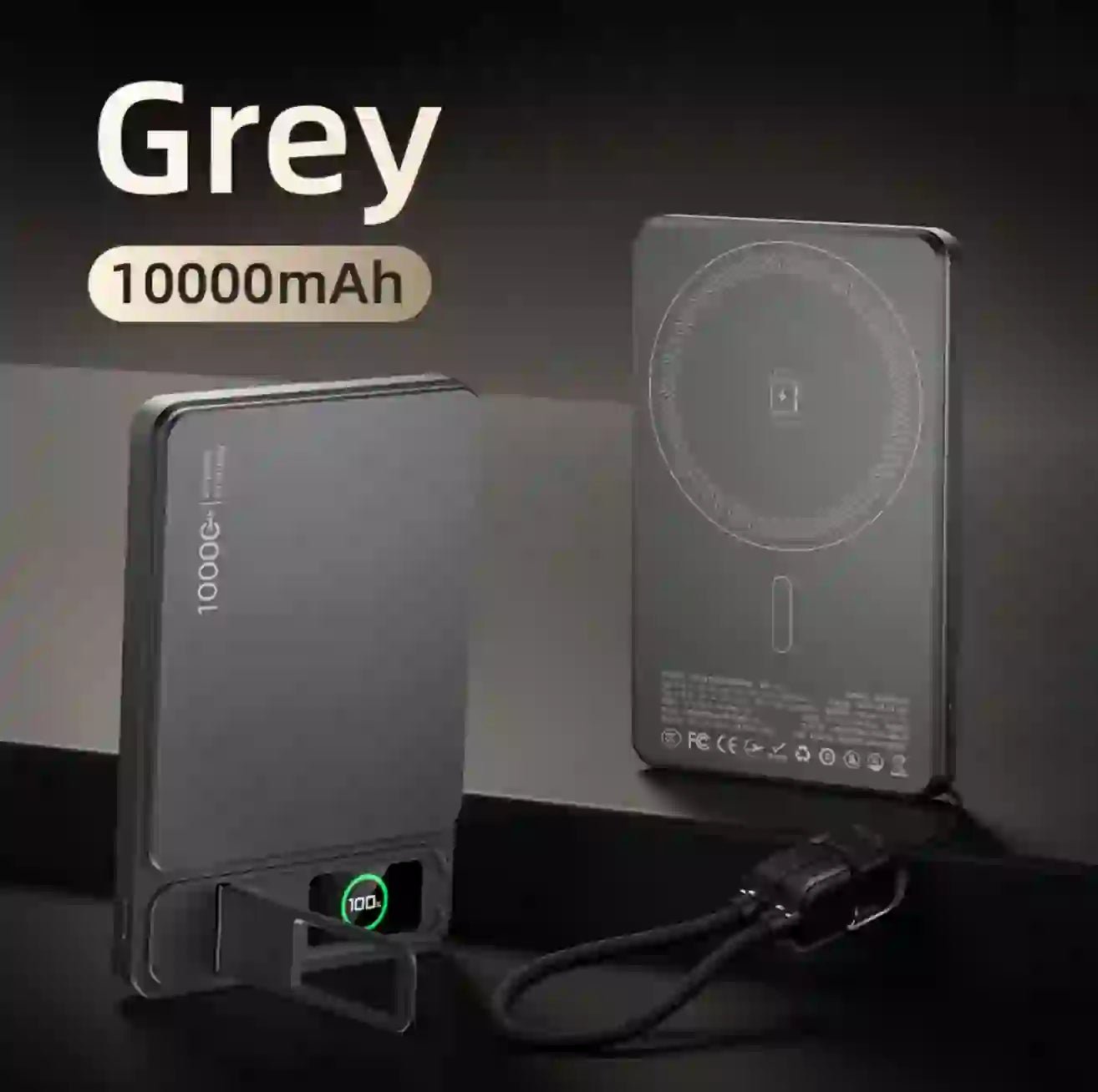 10000mAh Magnetic Wireless Power Bank | 20W Fast Charging Portable Battery for iPhone (MagSafe Compatible) - DorfaX