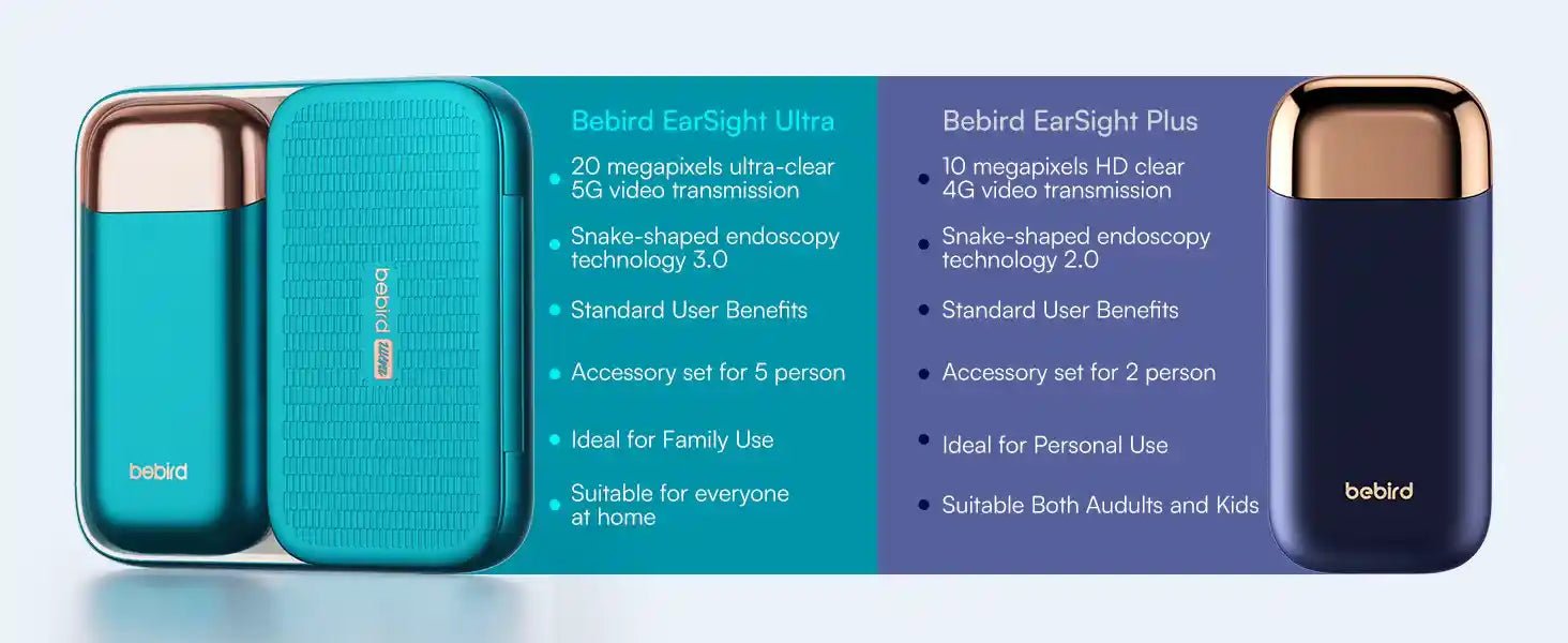 Bebird EarSight Ultra Smart Visual Ear Cleaning Device | 20MP High - Definition Camera | 5G Latency - Free Wireless Otoscope - DorfaX