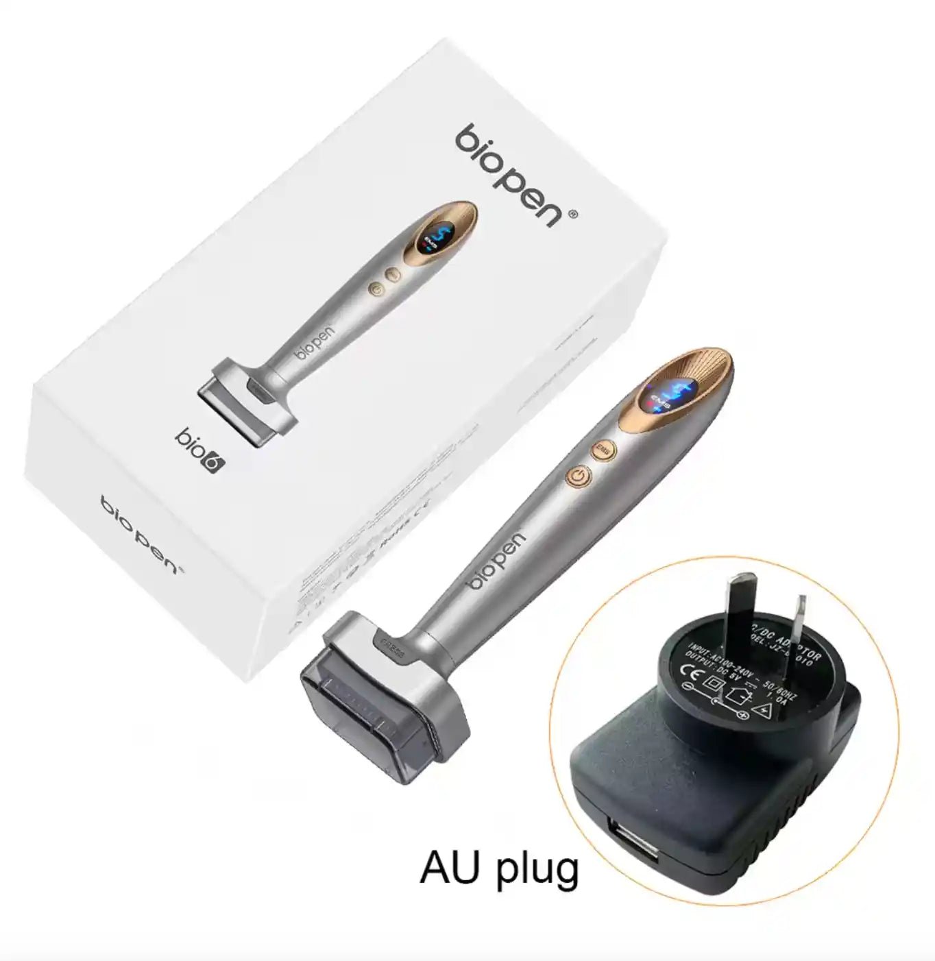 Electric Microneedling Derma Stamp Pen: 6 LED Light Therapy, EMS Microcurrent &amp; Vibration | 4 - in - 1 Skin Rejuvenation &amp; Hair Growth Device - DorfaX