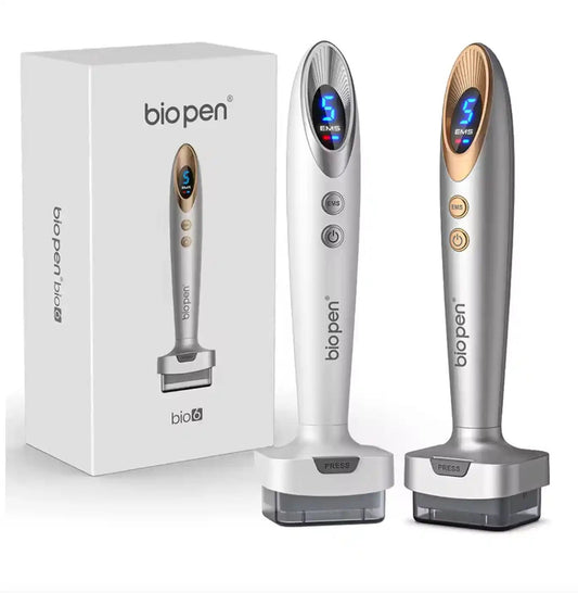 Electric Microneedling Derma Stamp Pen: 6 LED Light Therapy, EMS Microcurrent &amp; Vibration | 4 - in - 1 Skin Rejuvenation &amp; Hair Growth Device - DorfaX