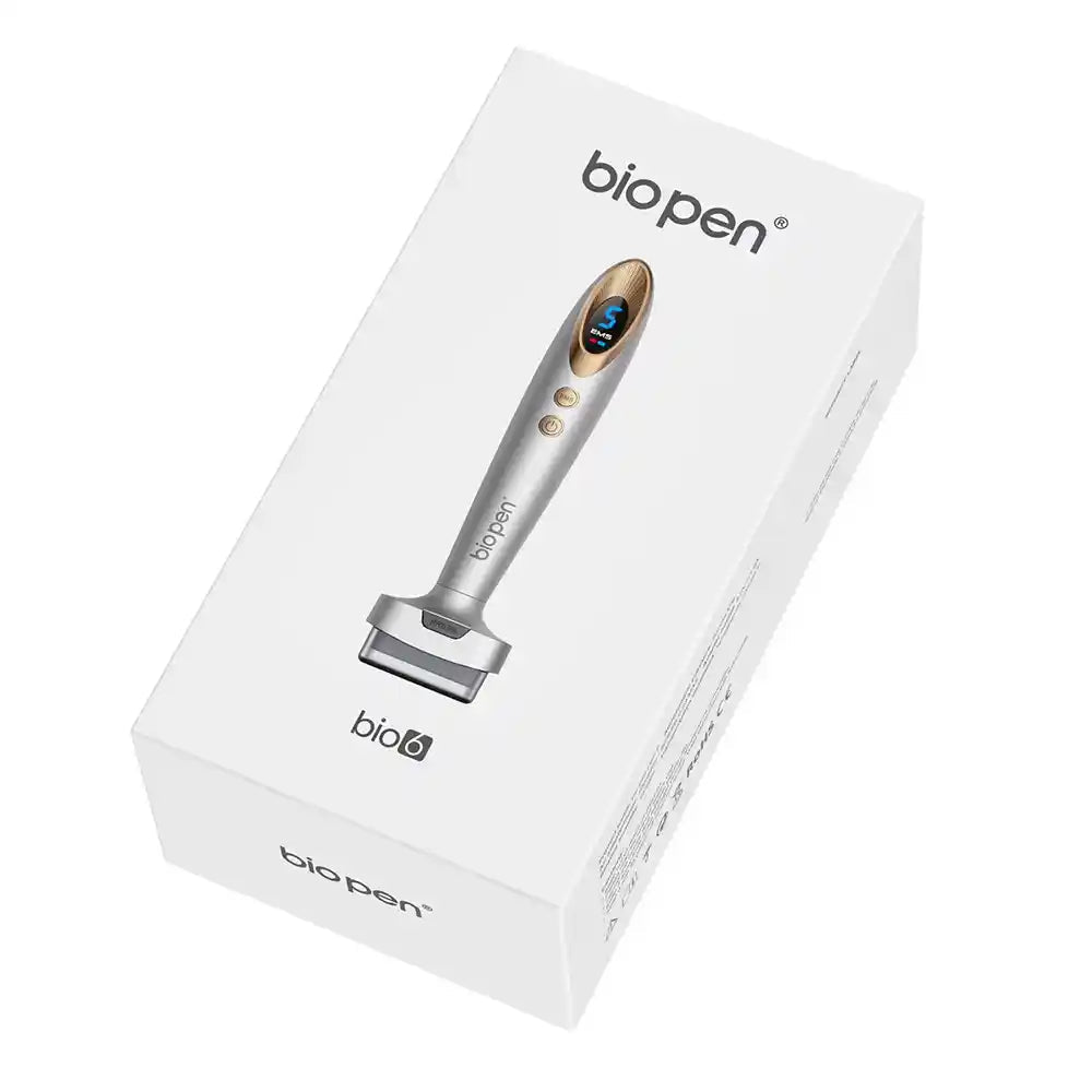 Electric Microneedling Derma Stamp Pen: 6 LED Light Therapy, EMS Microcurrent &amp; Vibration | 4 - in - 1 Skin Rejuvenation &amp; Hair Growth Device - DorfaX