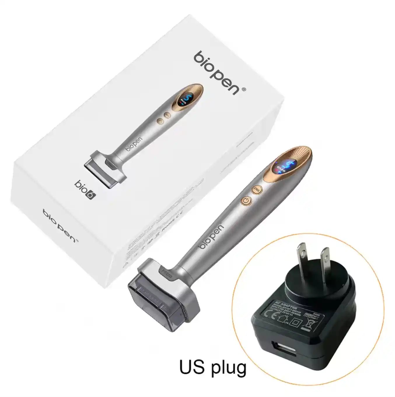 Electric Microneedling Derma Stamp Pen: 6 LED Light Therapy, EMS Microcurrent &amp; Vibration | 4 - in - 1 Skin Rejuvenation &amp; Hair Growth Device - DorfaX