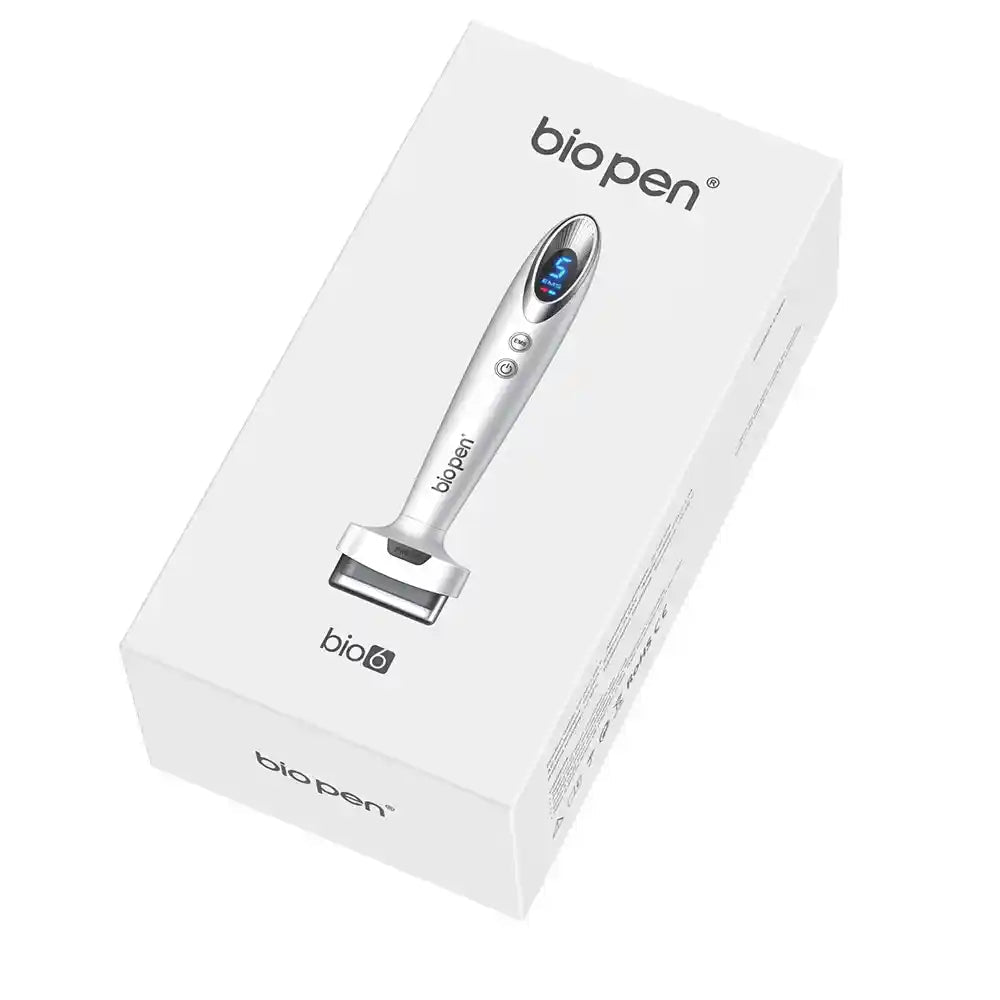 Electric Microneedling Derma Stamp Pen: 6 LED Light Therapy, EMS Microcurrent &amp; Vibration | 4 - in - 1 Skin Rejuvenation &amp; Hair Growth Device - DorfaX