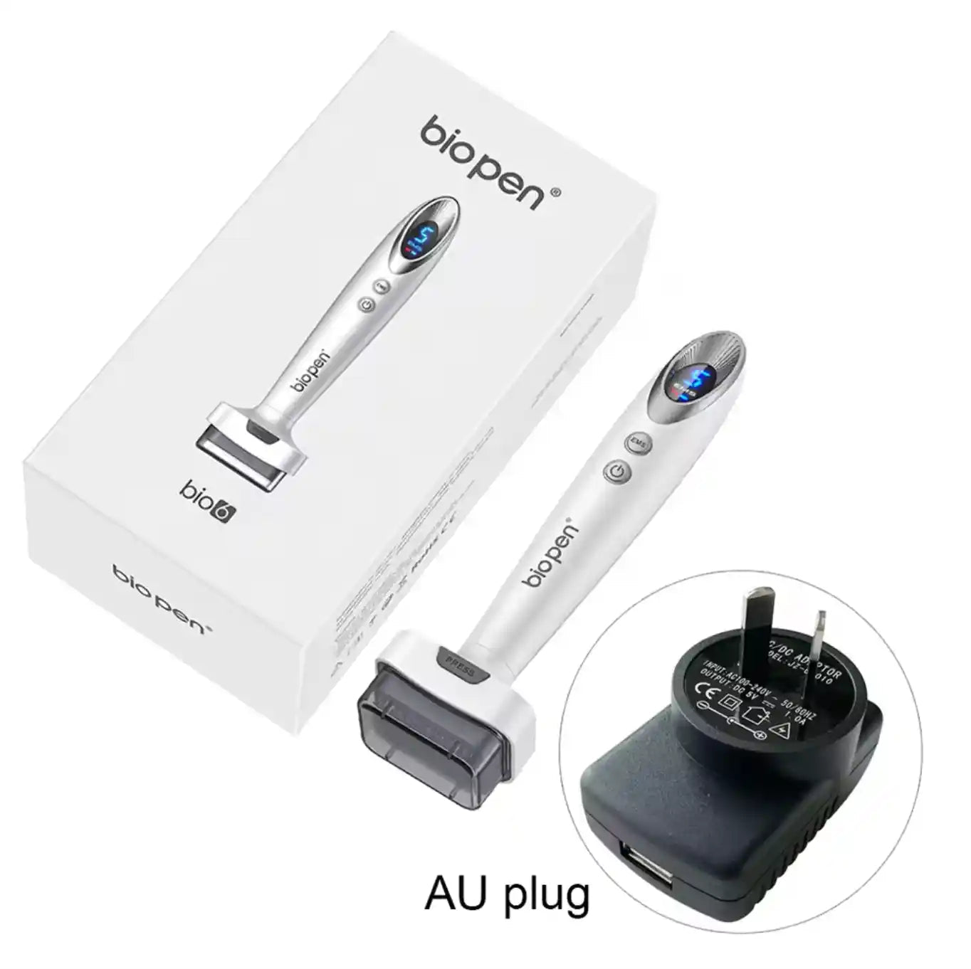 Electric Microneedling Derma Stamp Pen: 6 LED Light Therapy, EMS Microcurrent &amp; Vibration | 4 - in - 1 Skin Rejuvenation &amp; Hair Growth Device - DorfaX