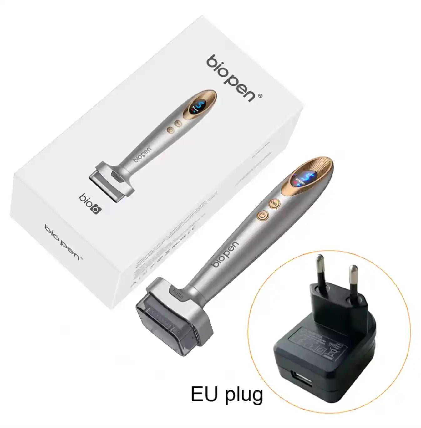 Electric Microneedling Derma Stamp Pen: 6 LED Light Therapy, EMS Microcurrent &amp; Vibration | 4 - in - 1 Skin Rejuvenation &amp; Hair Growth Device - DorfaX