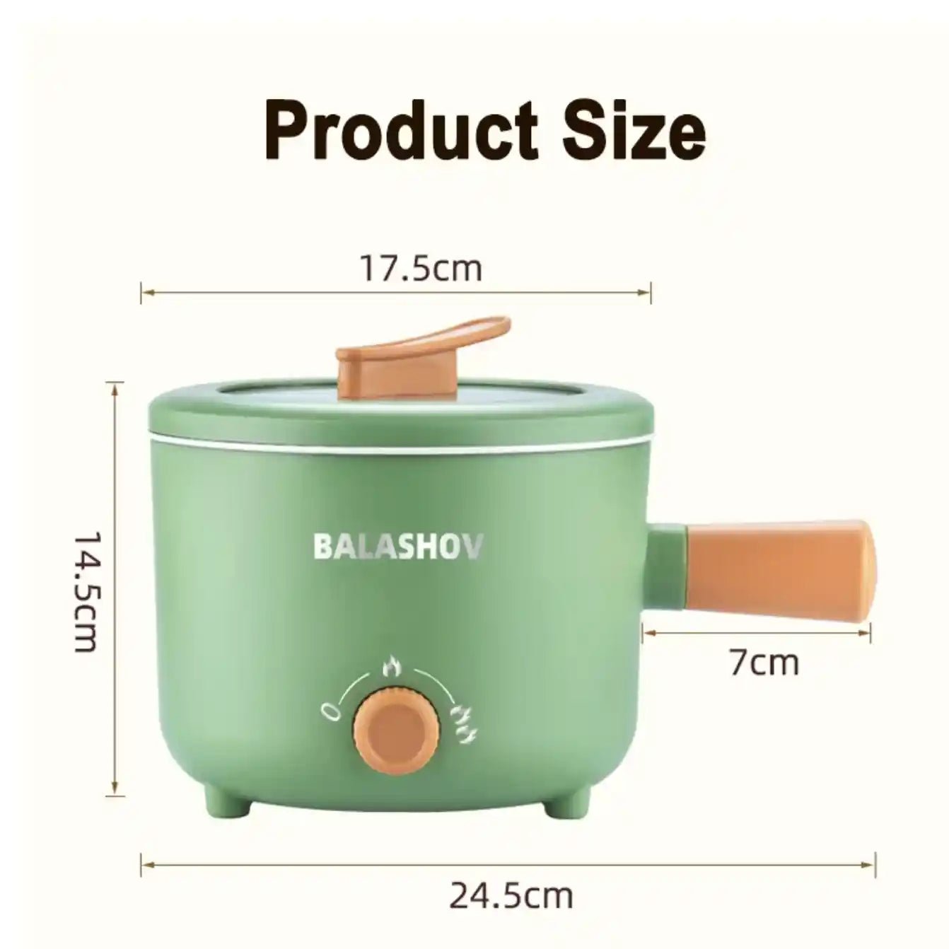 Household Multi Cooker Electric Pot: All - in - One Non - Stick Hot Pot & Rice Cooker | Dual Voltage 110V/220V Appliance - DorfaX