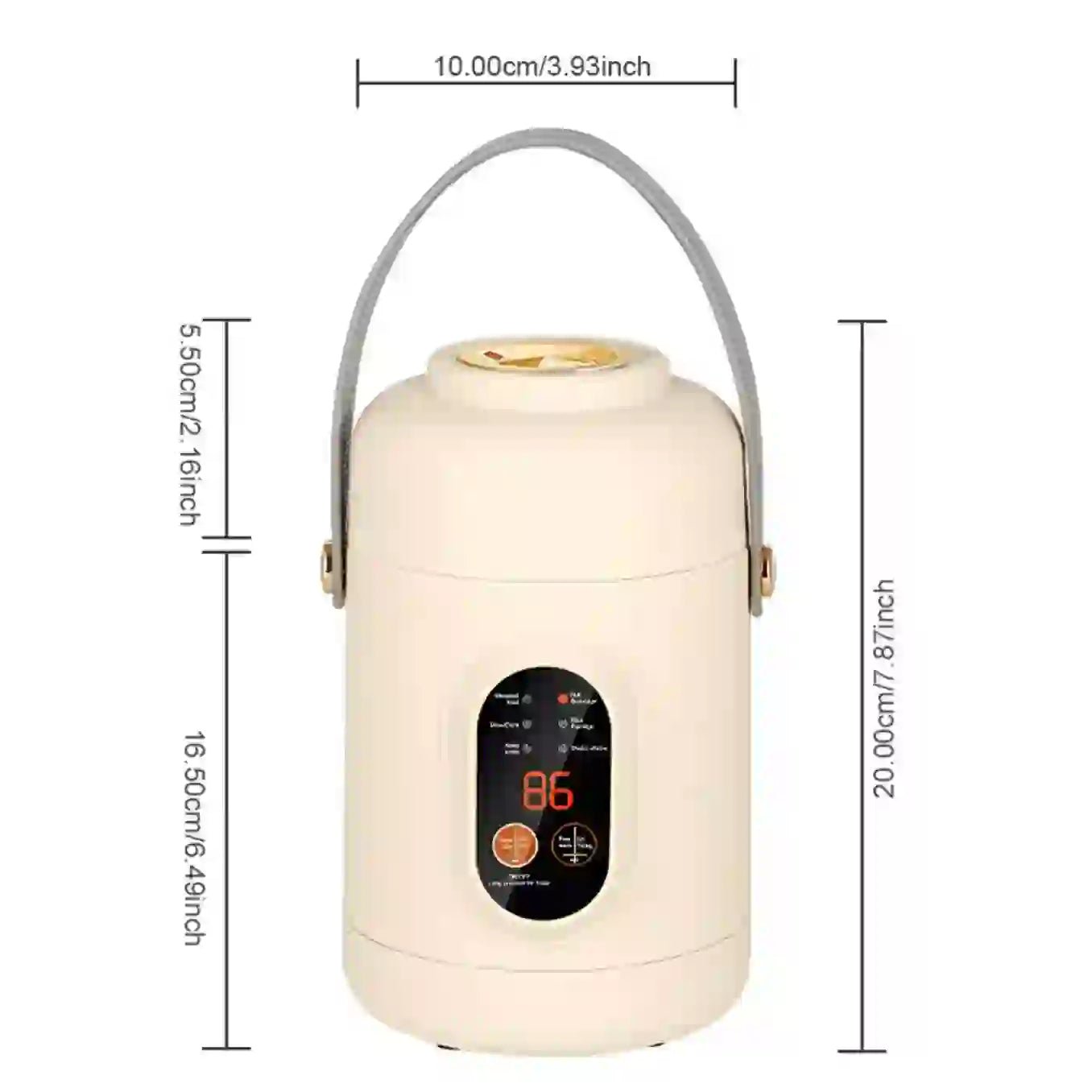 Portable Electric Cooker Multifunctional : Small Travel Rice Cooker, Hot Pot & Kettle | US 110V & EU 220V plug options - DorfaX