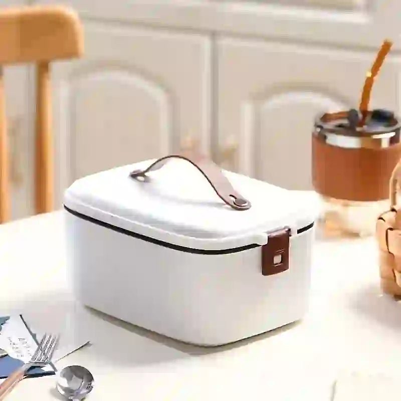 Portable Electric Lunch Box Food Warmer | 1.8L Large Capacity Liner for Home & Office | Even 360° Balanced Heating - DorfaX