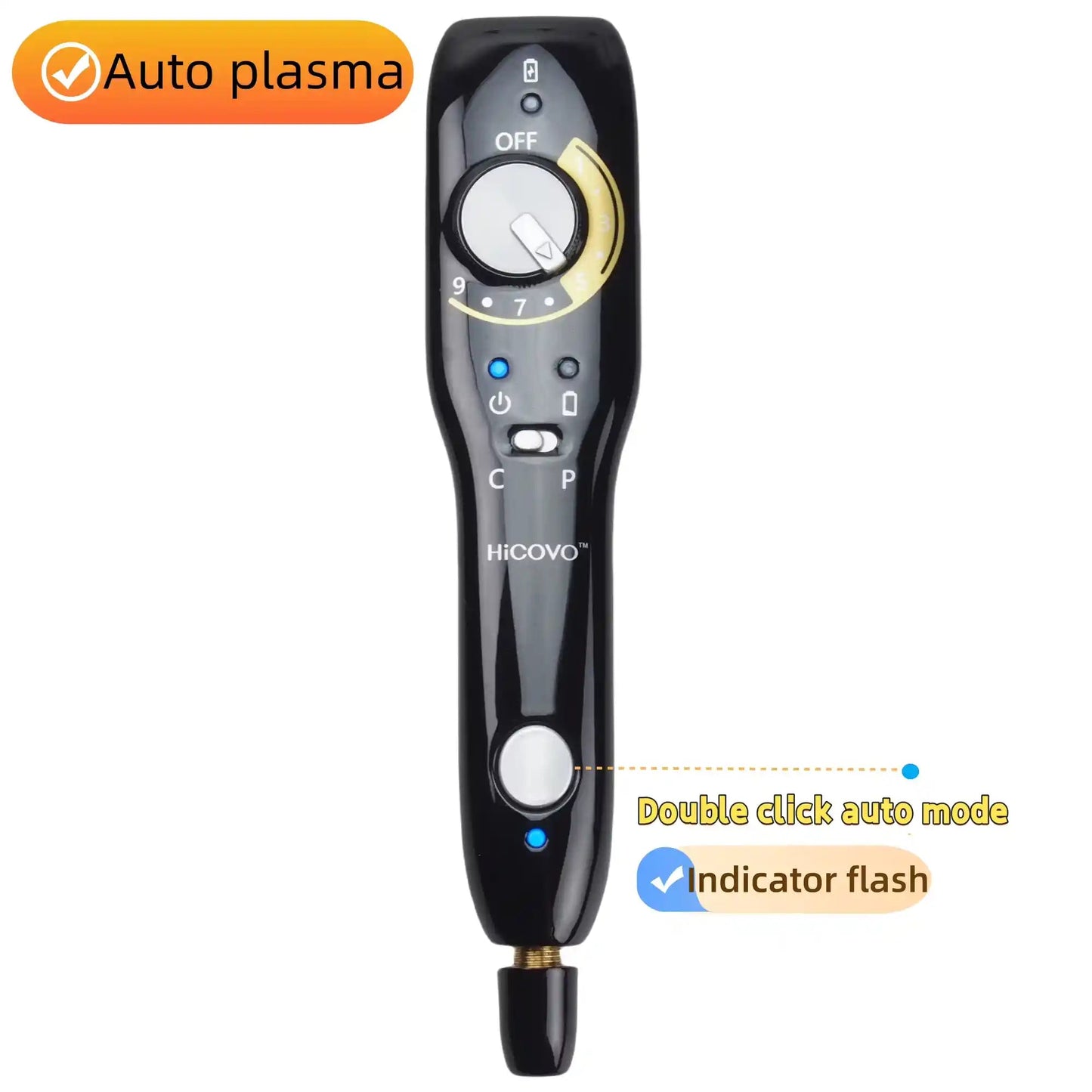 Professional Cold Plasma Pen: Wart, Dark Spot, & Skin Tag Remover | Fibroblast Eyelid Lift & Tightening Machine - DorfaX