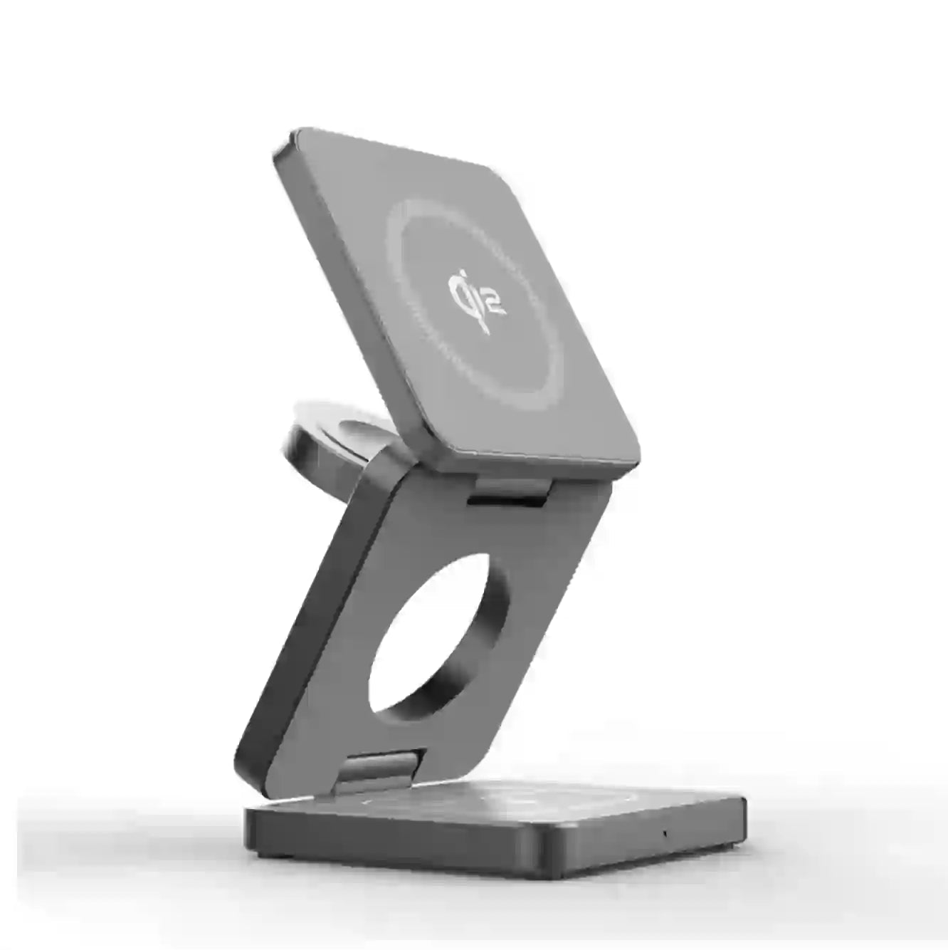 Qi2/Qi1 Certified 15W Magnetic 3 - in - 1 Wireless Charger | Foldable Fast Charging Dock for iPhone 17/16/15, iWatch & AirPods - DorfaX