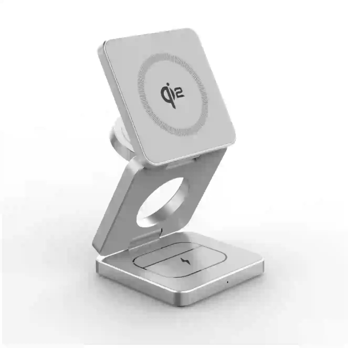 Qi2/Qi1 Certified 15W Magnetic 3 - in - 1 Wireless Charger | Foldable Fast Charging Dock for iPhone 17/16/15, iWatch & AirPods - DorfaX
